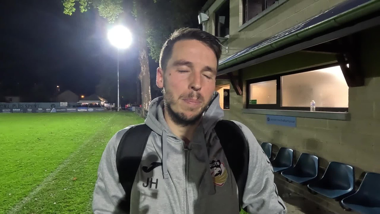 La réaction d'après-match de Rochefort-Tubize de Jonathan Hendrickx (Tubize)