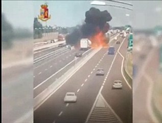 L'esplosione sulla tangenziale