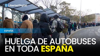 Huelga de autobuses en toda España