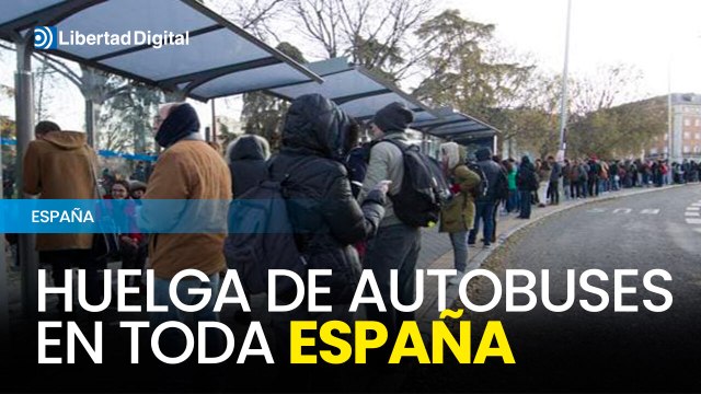 Huelga de autobuses en toda España