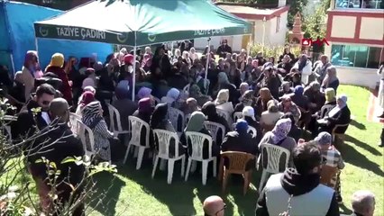 Gülşen babasını gözyaşları içerisinde son yolculuğuna uğurladı