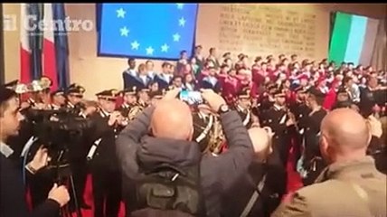 Onorificenze a Teramo, il momento degli Inni