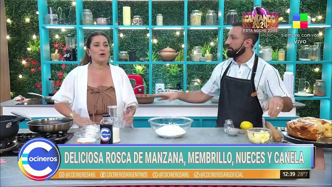 ¡Deliciosa ROSCA DE MANZANA, MEMBRILLO, NUECES Y CANELA! 