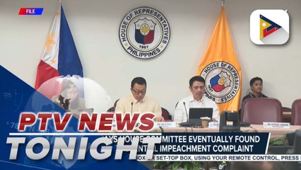 House panel identifies two grounds for filing of impeachment complaint vs. VP Sara Duterte