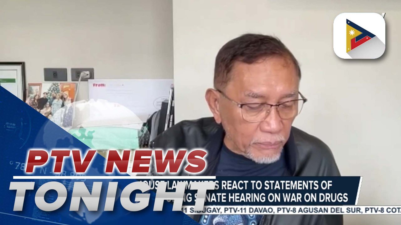 Several house lawmakers react to statements of ex-Pres. Duterte during Senate hearing on war on drugs