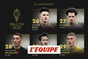 Le classement de la 29e à la 26e place - Foot - Ballon d'Or