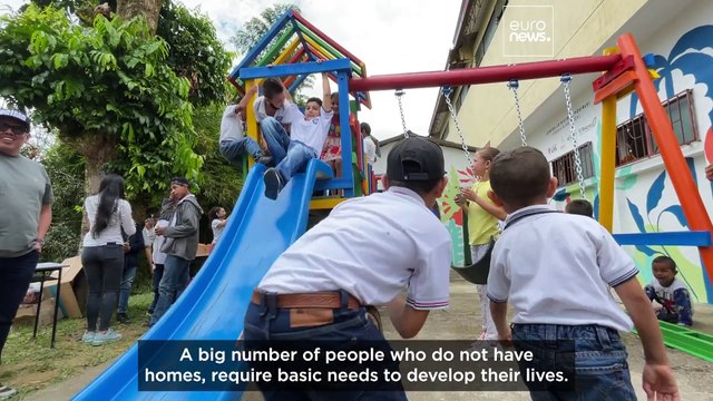 Watch: The Colombian couple tackle homelessness using plastic pollution