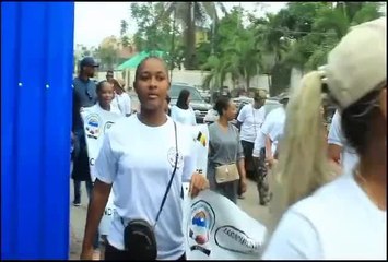Manifestation devant l'ambassade belge à Kinshasa