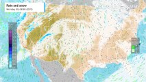 Intense frontal passage sweeps across the central United States Wednesday