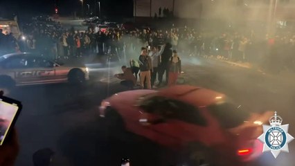 Man banned from driving after crashing doing 'doughnuts' at car meet