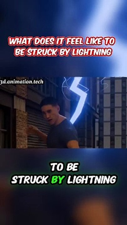 what does it feel like to be struck by lightning