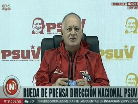 Vpdte. del PSUV Diosdado Cabello: Nunca antes se había entablado una lucha contra la corrupción