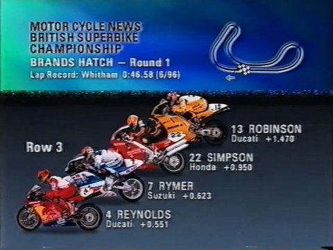 BSB 1998 British Superbike - Brands Hatch - Race 1 Highlights