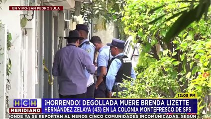 Degollada encuentran a empleada de una casa en San Pedro Sula