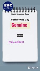 Understanding 'Genuine' in English: Clear Explanation & Usage Tips 📝