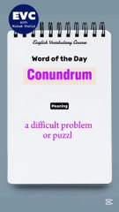 What Does 'Conundrum' Mean? Unlock Your English Vocabulary 🧠