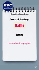 Understanding 'Baffle' in English: Meaning & Usage | Vocabulary Boost 📚