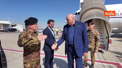 Crosetto in Israele per incontro con Ministro Difesa Gallant, le immagini