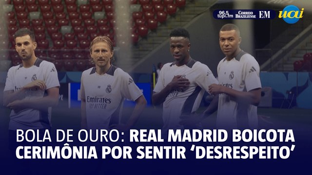Real Madrid boicota cerimônia da Bola de Ouro por acreditar que Vinicius Jr não vai ser eleito