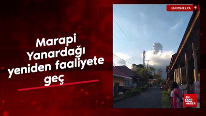 Endonezya'daki Marapi Yanardağı yeniden faaliyete geçti
