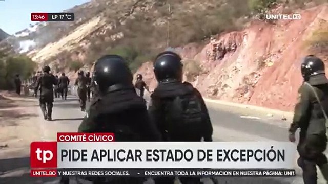 Cívicos de Cochabamba piden al Gobierno aplicar estado de excepción para liberar carreteras de bloqueos