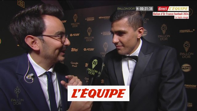Rodri : « Je suis très heureux d'être ici » - Foot - Ballon d'Or