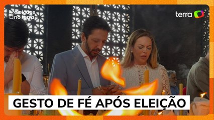 Nunes visita Santuário de Aparecida após vitória e promete ‘melhores 4 anos da história de SP'