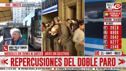 "Pollo" Sobrero: "Con 1388 despedidos no podemos mirar para otro lado"
