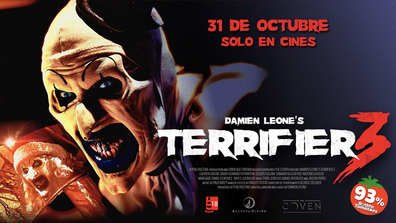 TERRIFIER 3 (2024) - Tráiler #2 Español [HD][Castellano 2.0] ️