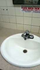 Man demonstrates the proper way to wash your hands!
