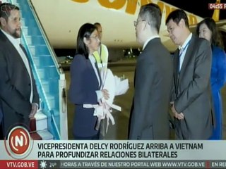 Vicepresidenta Delcy Rodríguez arriba a Vietnam para afianzar lazos de amistad y cooperación
