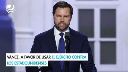 Vance, a favor de usar el ejército contra los estadounidenses