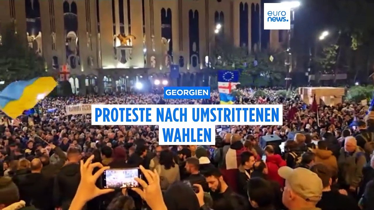 Georgien: Proteste gegen umstrittene Parlamentswahlen