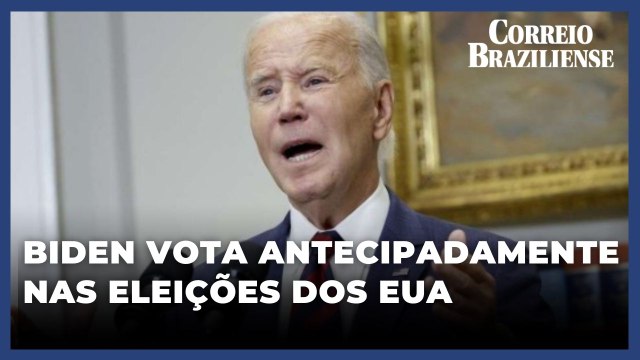 Biden vota antecipadamente nas eleições presidenciais dos EUA