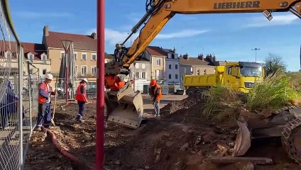 Le Creusot : Travaux Places Schneider (Episode 1)
