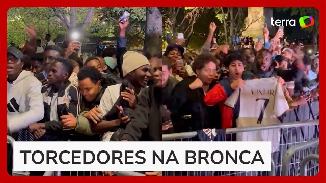 Fãs gritam ‘Vinicius Jr Bola de Ouro’ em premiação da France Football em Paris