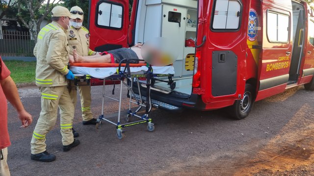 Homem cai de telhado de casa no Bairro Claudete e sofre ferimentos na cabeça
