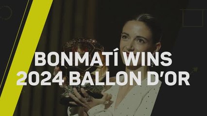 Breaking News - Aitana Bonmati wins 2024 Ballon d'Or