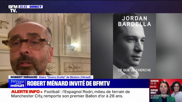 Si tu veux venir à Beziers, tu es le bienvenu : Robert Ménard prend la défense de Jordan Bardella, après l'interdiction d'affichage de la publicité de son livre dans les gares
