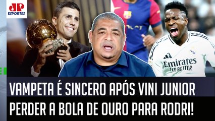 "Cara, ver o Rodri GANHAR A BOLA DE OURO é..." Vampeta É SINCERO sobre VICE de Vinicius Júnior!