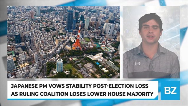 Japanese PM Vows Stability Post-Election Loss As Ruling Coalition Loses Lower House Majority