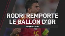 Breaking News - Rodri remporte le Ballon d'Or 2024 !