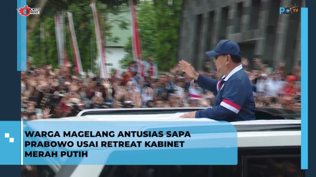Warga Magelang Antusias Sapa Presiden Prabowo Subianto Usai Retreat Kabinet Merah Putih