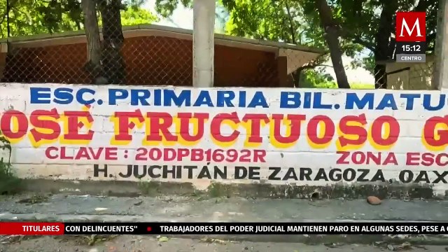 Alumnos de nivel básico se quedan sin clases por marcha magisterial en Juchitán