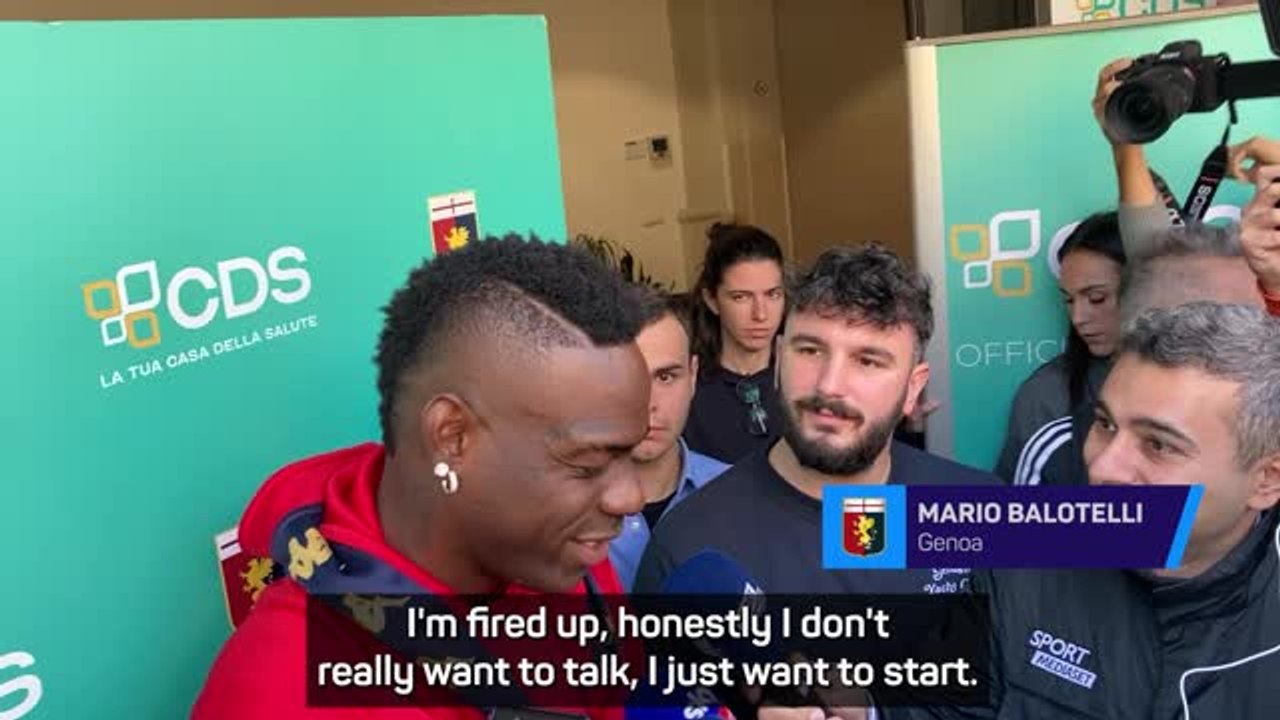 Mario Balotelli 'fired up' for Serie A return