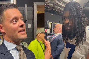 Trevon Diggs se encaró con un reportero al final del juego con 49ers