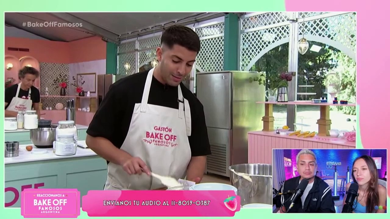 Wanda Nara acorraló a Gastón Edul con una picante pregunta sobre Cande Molfese en Bake Off Famosos