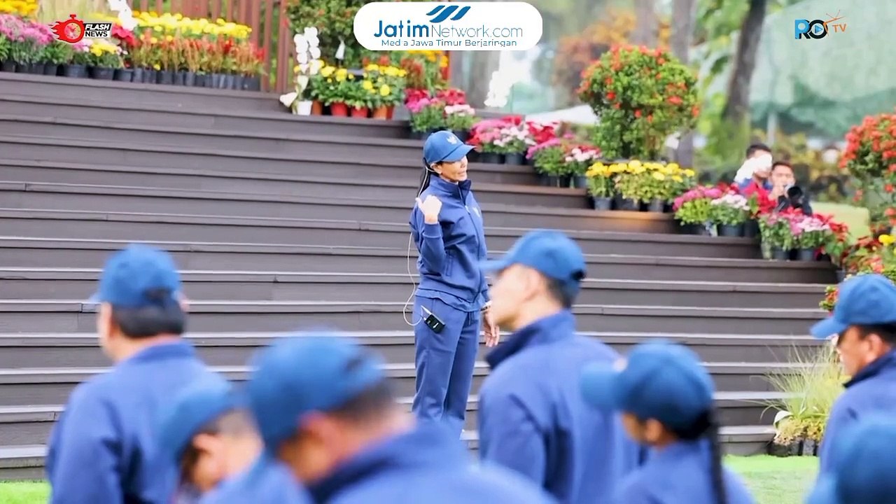 Hari Terakhir Retreat, Prabowo Kompak Bersama Jajaran Kabinet Merah Putih Lakukan Olahraga Bersama