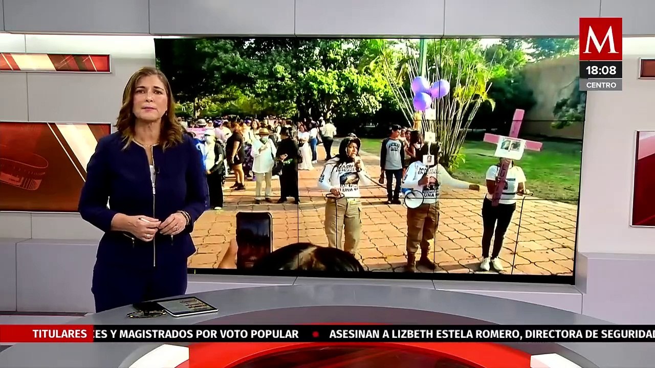 Colectivos marchan para exigir justicia en casos de desaparición de mujeres y niñas en Chiapas