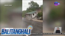 Bahay, gumuho dahil sa landslide sa kasagsagan ng Bagyong #KristinePH | Balitanghali